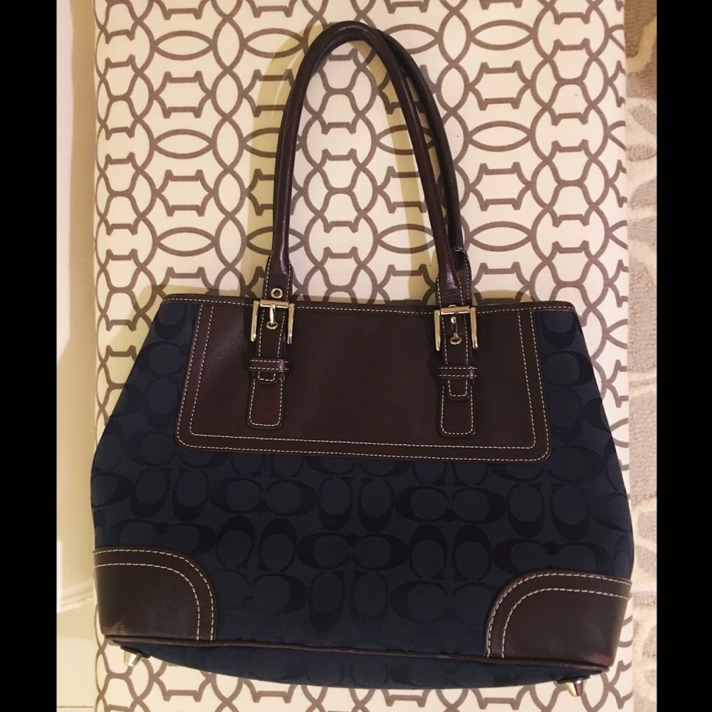 Coach Signature Jacquard Handbag